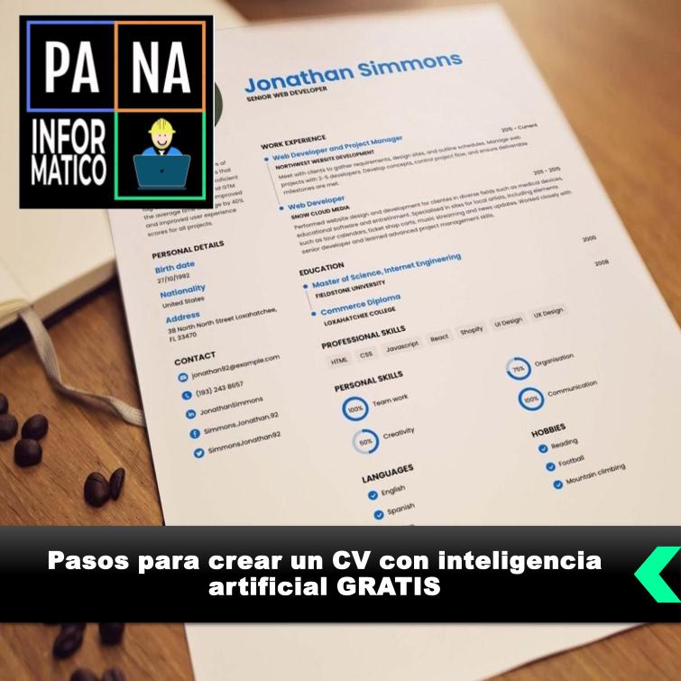 CV con inteligencia artificial GRATIS